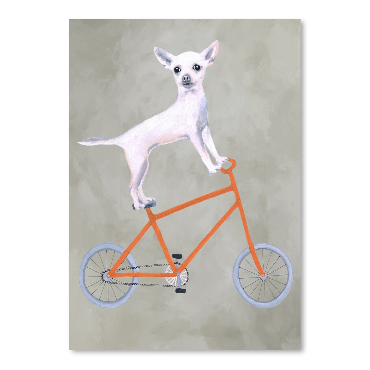 Chihuahua On Bicycle by Coco De Paris  Poster Art Print - Americanflat